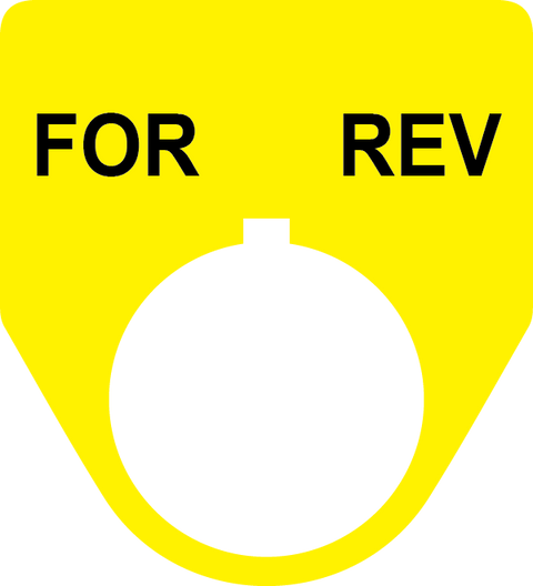 For Rev Button Legend Plate