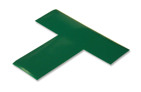 Floor Marking T for pallets with adhesive and green pvc