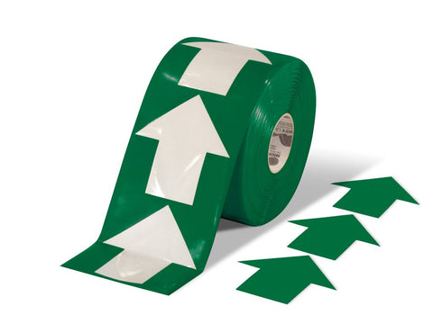 Green Floor Arrow Tape on a roll