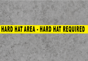 Safety Floor Tape - Hard Hat Area