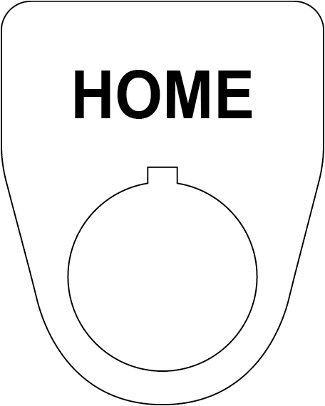 Home Button Legend Plate