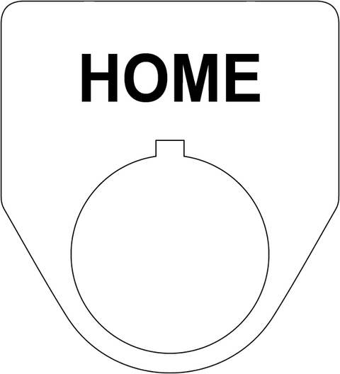 Home Button Legend Plate