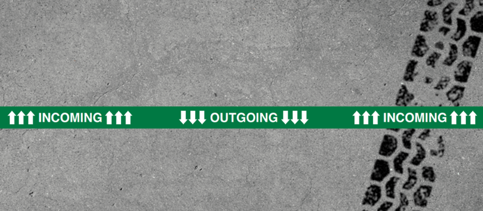Floor Tape With Message - Incoming Outgoing – Pristine Products