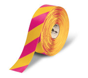 Yellow/Pink Mighty Line Floor Tape - 3" wide x 100ft roll