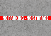 Warehouse floor tape - No parking no storage