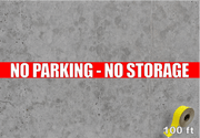 Floor Marking Tape with No Parking Message