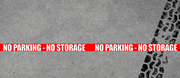 Heavy duty floor tape - no parking no storage