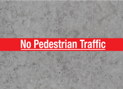 NO PEDESTRIAN TRAFFIC Floor Tape - Warehouse Floor