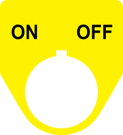 On Off Button Legend Plate