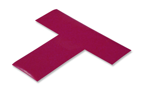 Floor Marking T for pallets with adhesive and purple pvc