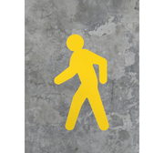 Pedestrian Floor Marking On Warehouse floor