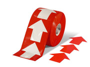 Red Floor Arrow Tape on a roll