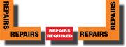 Repairs required floor marking angles