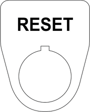 Reset Button Legend Plate