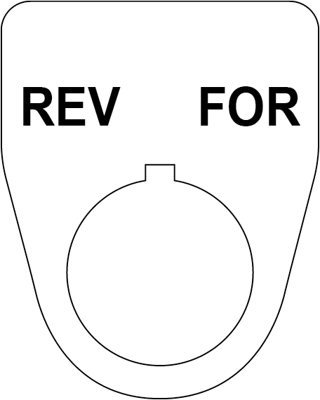 Rev For Button Legend Plate