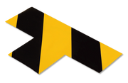 Yellow and Black Pallet Marking T for warehouse floors