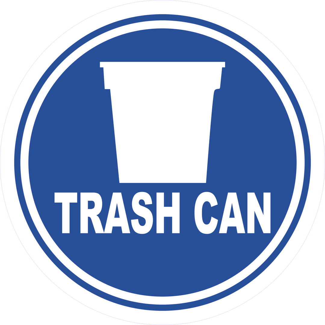 Trash Box Lettering Trashcan Text