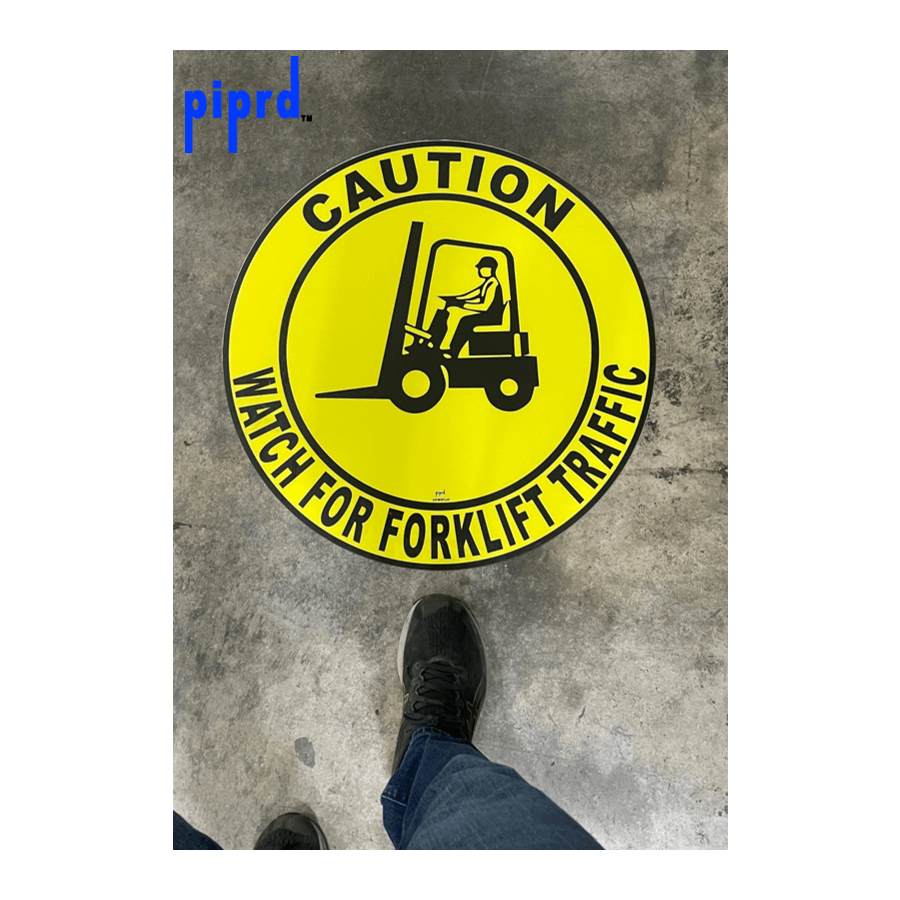 Caution Watch For Forklift Traffic Floor Sign – Pristine Products