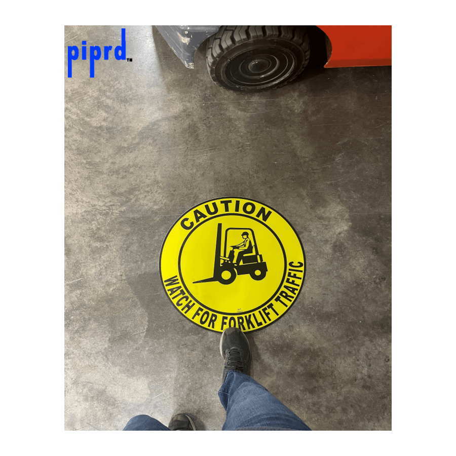 Caution Watch For Forklift Traffic Floor Sign – Pristine Products