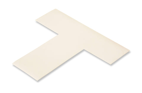 Floor Marking T for pallets with adhesive and white pvc