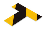 Floor Marking T for pallets with adhesive and yellow and Black PVC