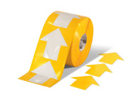 Yellow Floor Arrow Tape on a roll