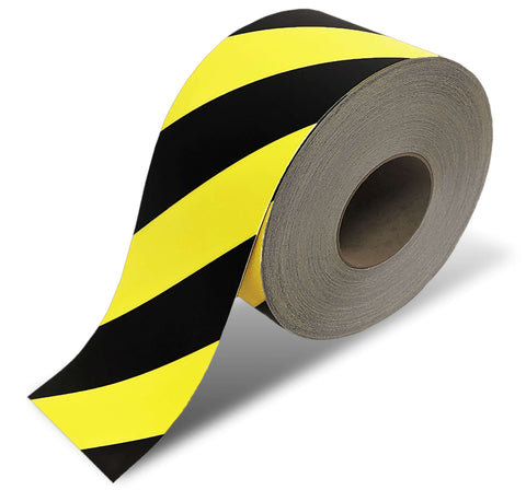 Floor Tape for Aisleways - Yellow and Black 4" Tape