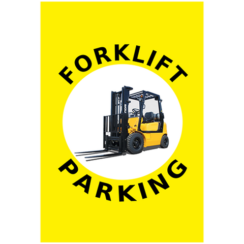 Forklift Parking Floor Sign - Warehouse Location Marking rectangle