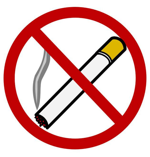 24" No Smoking Allowed Safety Floor Sign