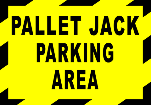 Pallet Jack Parking Area Floor Sign