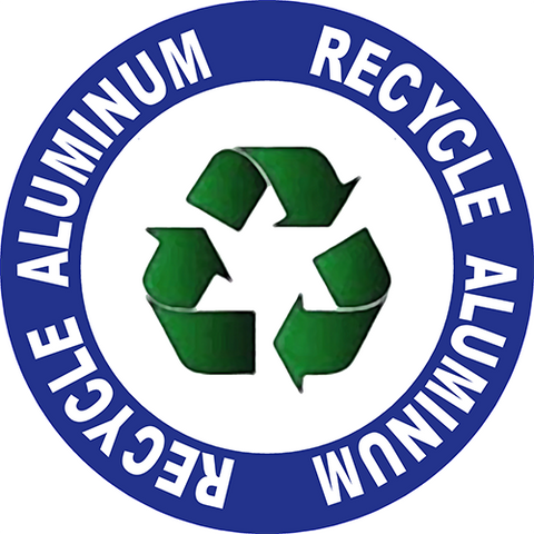 5S Aluminum recycling floor sign