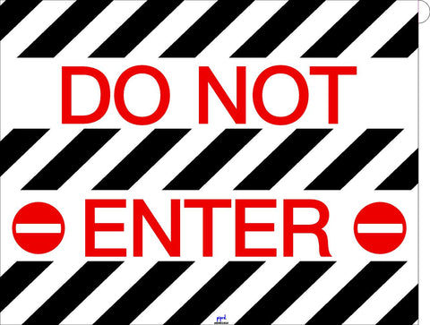 Do Not Enter Floor Sign