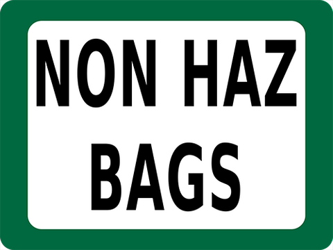 Non Haz Bags floor sign for industrial 5s
