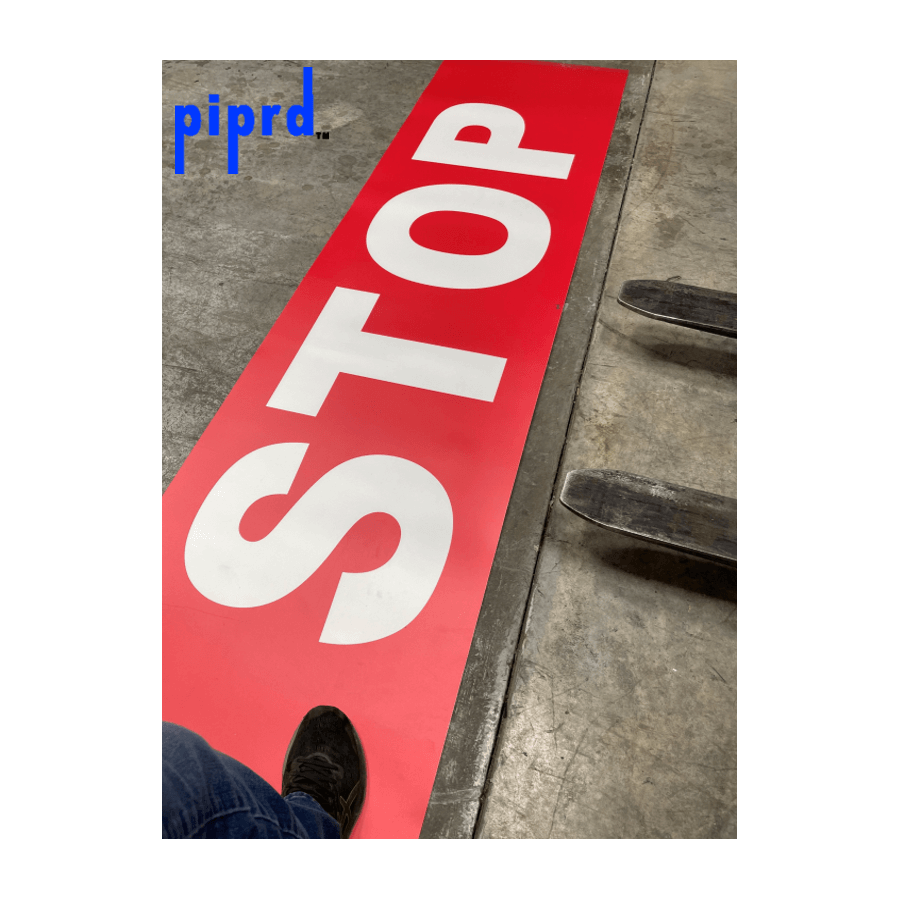 Flt Stop Sticker Large Stop Floor Sign (10ft) – Pristine Products