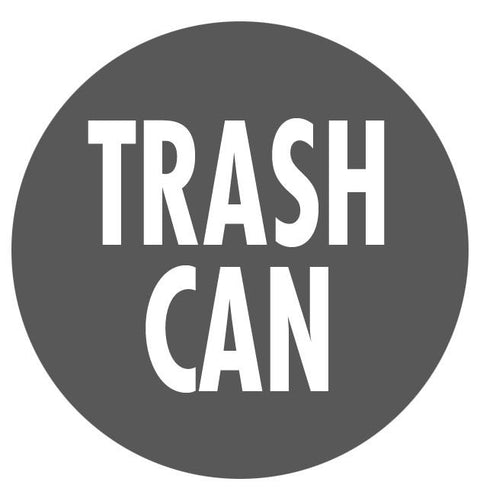 16" Trash Can Warehouse Floor Signage