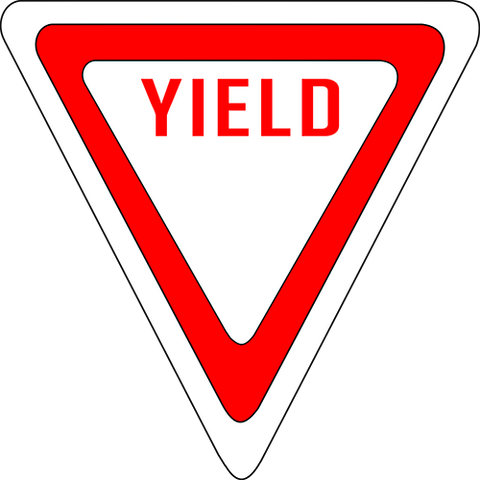 Yield Floor Sign